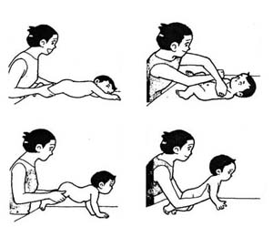 Exercises from 2-6 month of age