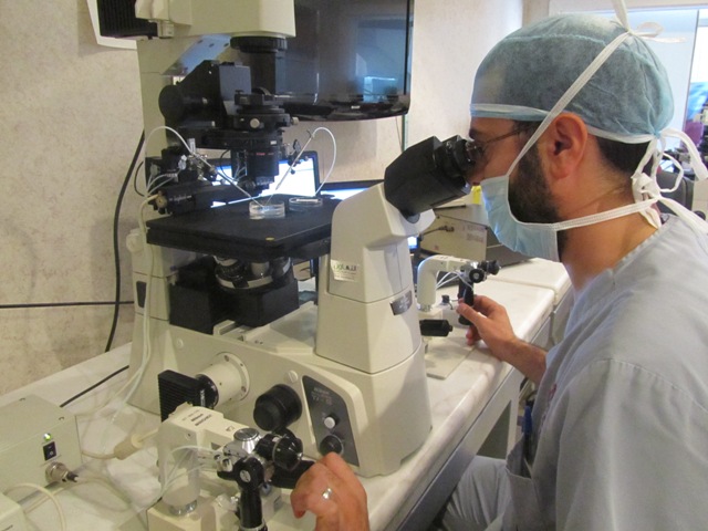 عملية الحقن المجهري للحيوان المنوي داخل سايتوبلازم البويضة (ICSI)
